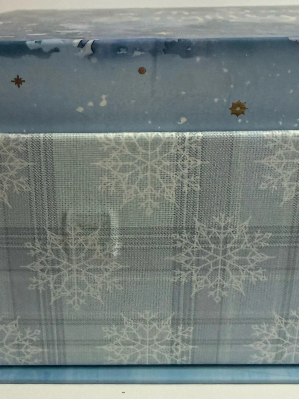 Gift Box “All Is Bright “Blue Holiday with Gold Script
